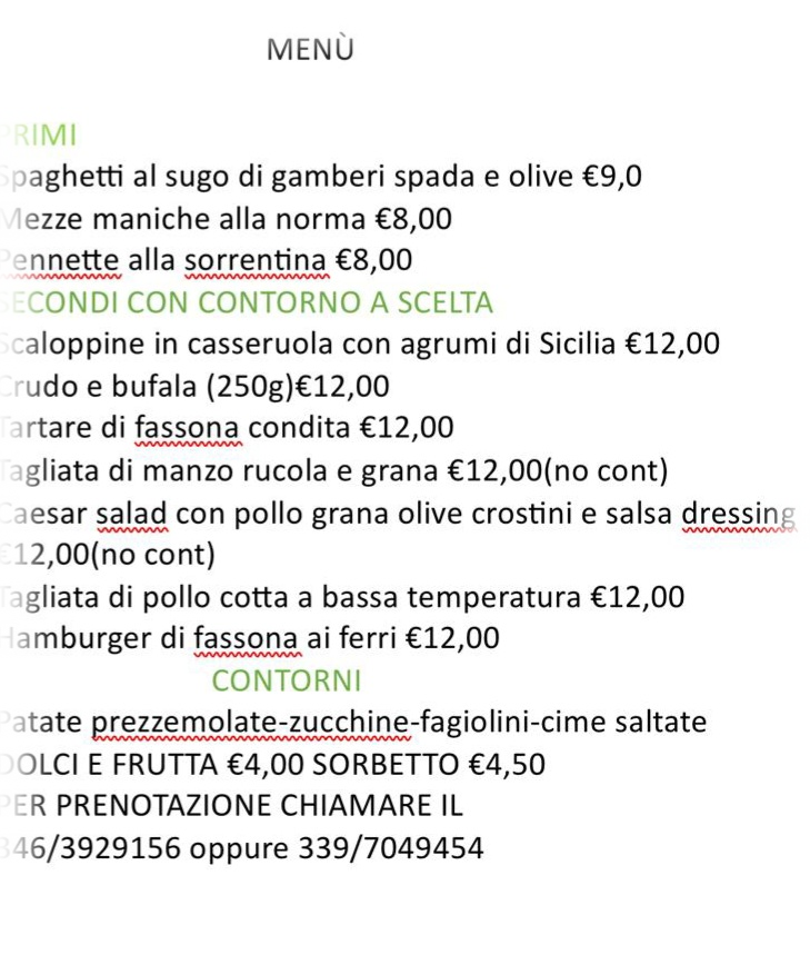 menù Decio