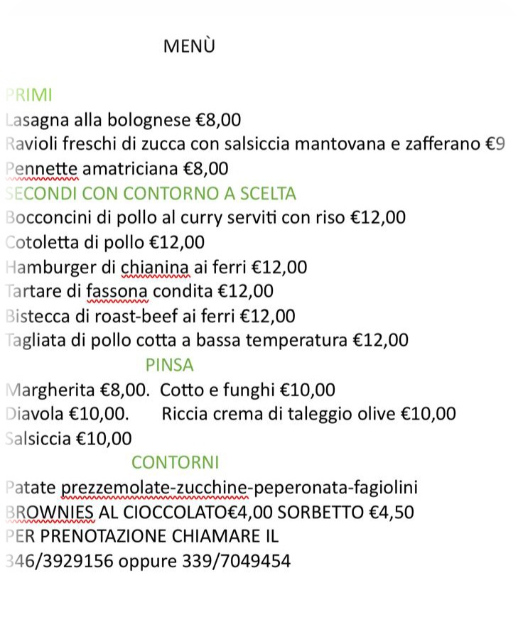 menù Decio